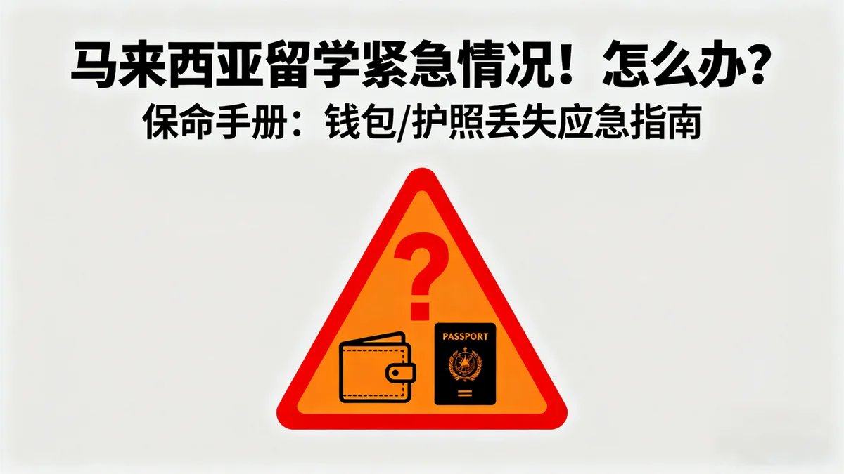 马来西亚留学紧急情况处理手册：钱包/护照丢了别慌张，一步一步教你解决！