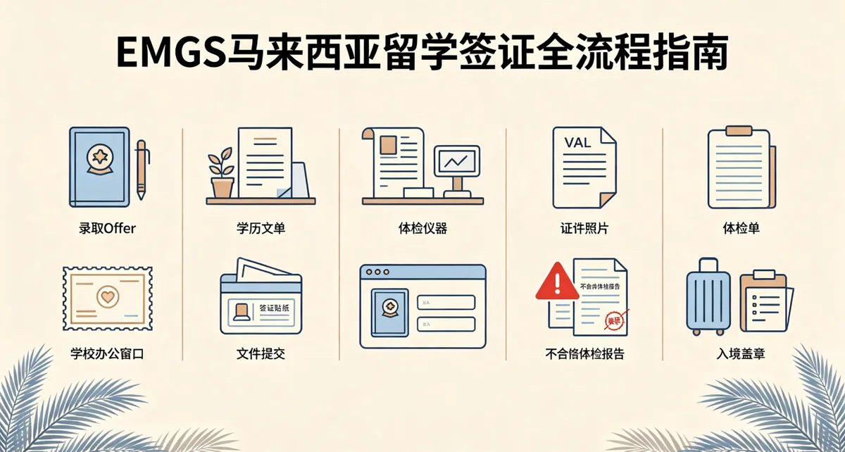 EMGS学生签证申请全流程详解