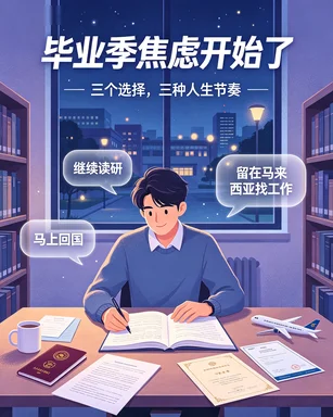 留学生毕业焦虑：读研、回国、留马怎么选？