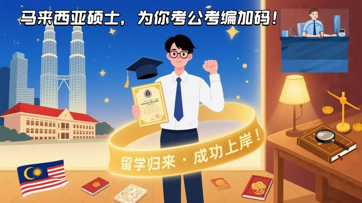 哪些马来西亚大学的哪些硕士专业更适合准备考公考编的同学？