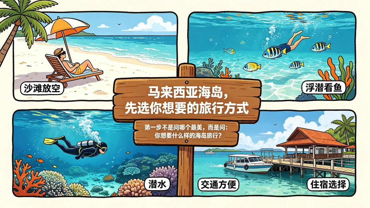 马来西亚海岛旅行怎么选？别只看照片，先看你想怎么玩