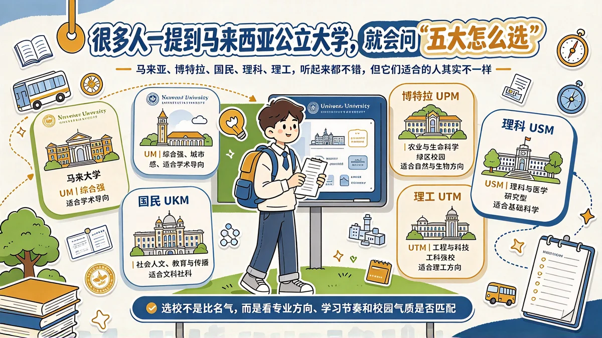 马来西亚公立五大怎么选？别只看排名