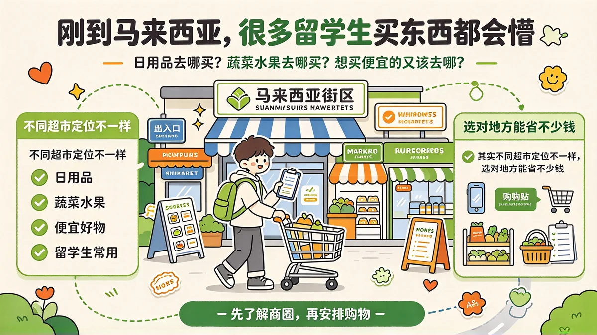 马来西亚超市品牌怎么选？留学生照着逛就够了