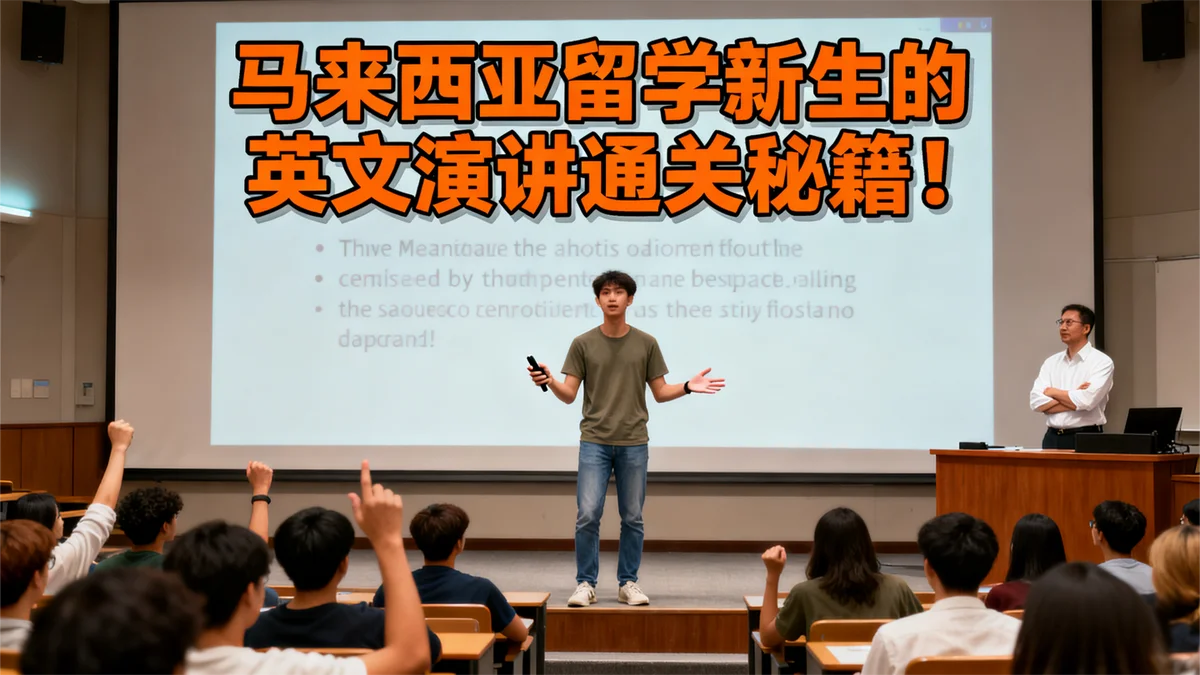从紧张到自信：马来西亚留学新生的英文演讲通关秘籍！