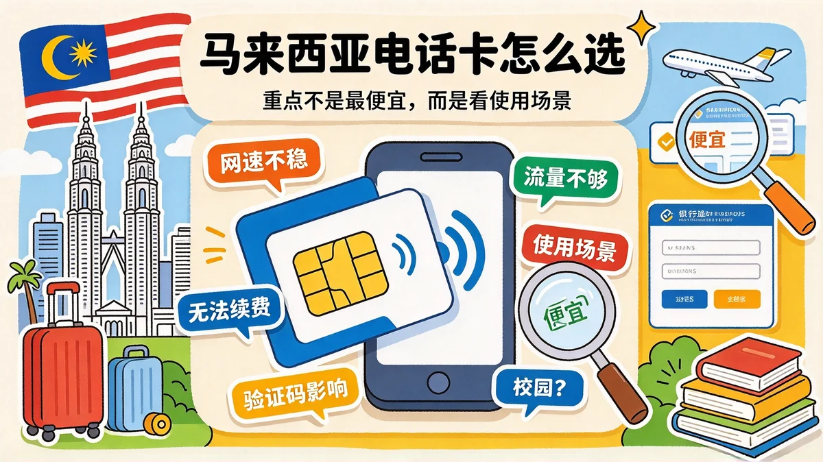 马来西亚电话卡怎么选？留学生别只看“流量多不多”