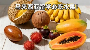 马来西亚留学必试的水果合集！第一个就馋哭了……